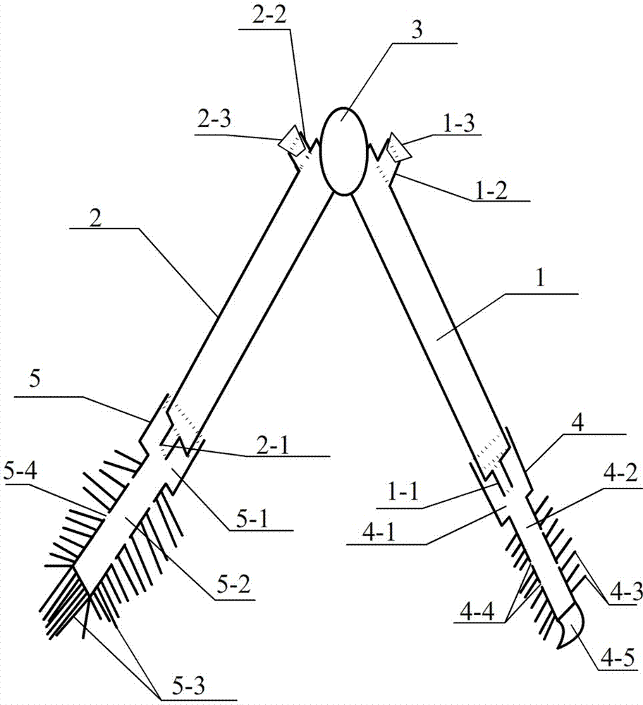 双刷头式折叠型清洗装置的制作方法