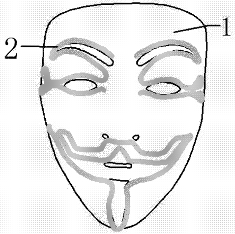 一种冷光线发光面具的制作方法