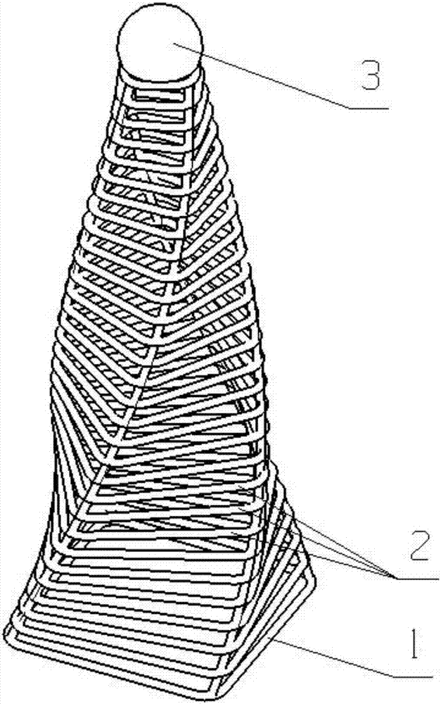 塔形编织物及编织方法与流程