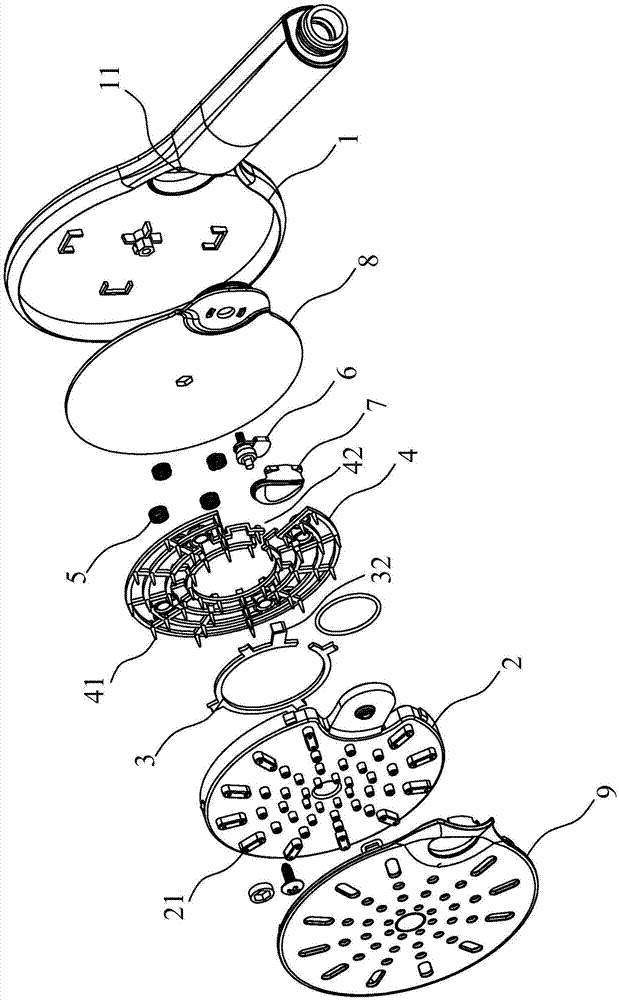 液压控制出水花洒的制作方法