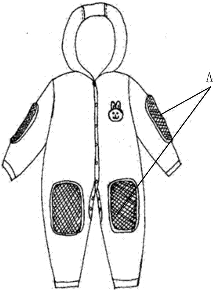 幼儿学步防护服的制作方法