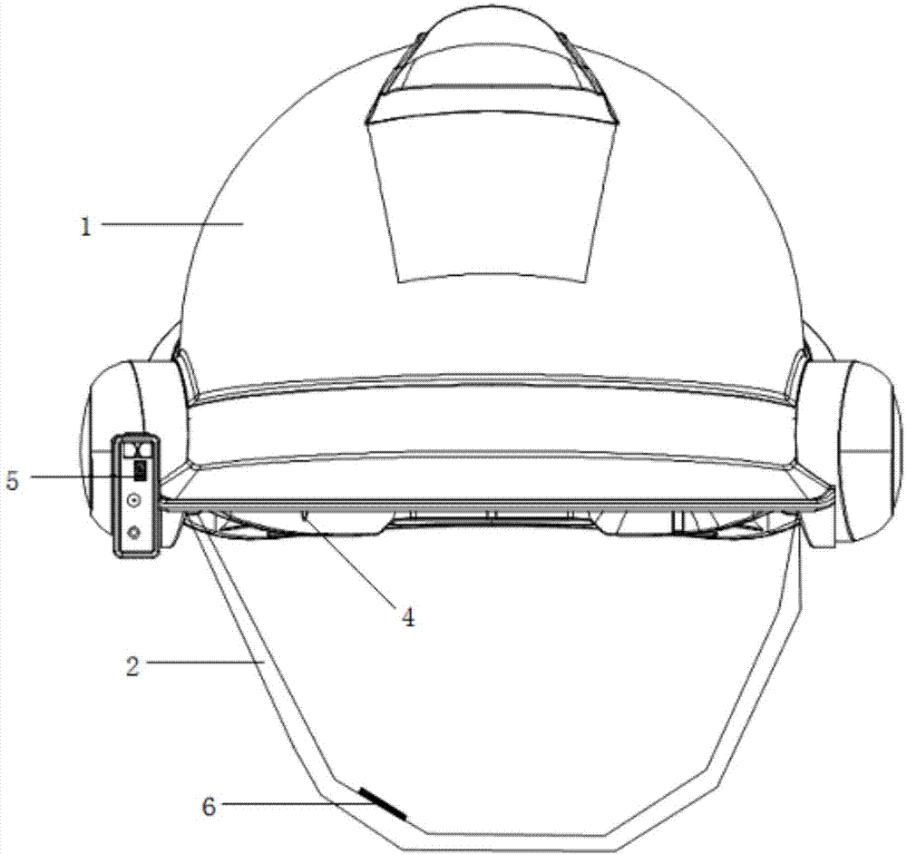 高空作业安全监护头盔的制作方法