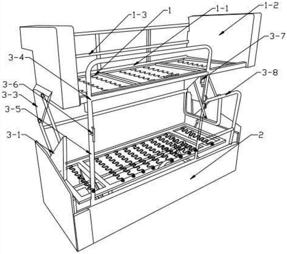 一种双层房车升降沙发床的制作方法