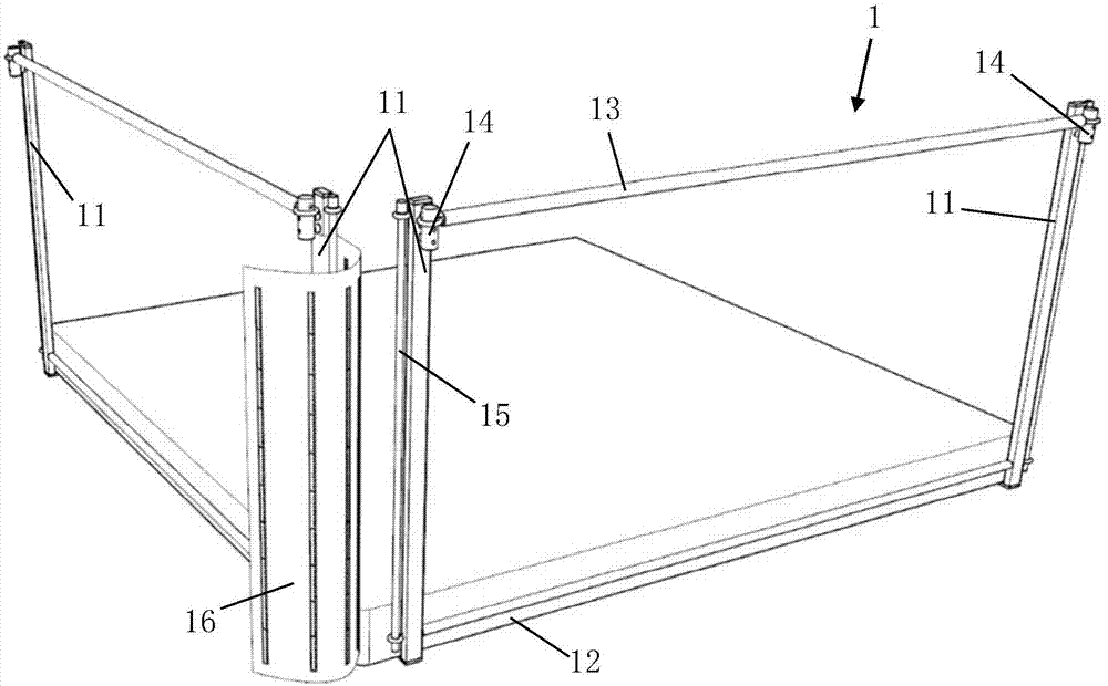 中间可调的床护栏连接结构的制作方法