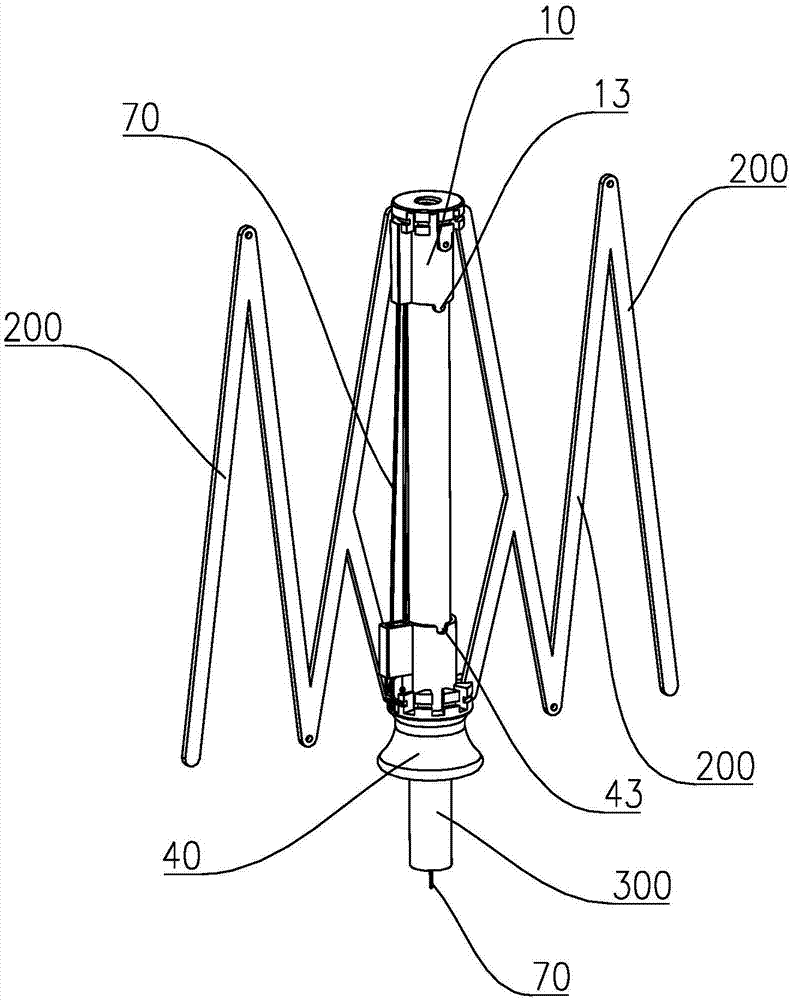 现有拉绳式自动伞由于结构的设置,使得拉绳在收或拉的过程中并不能在