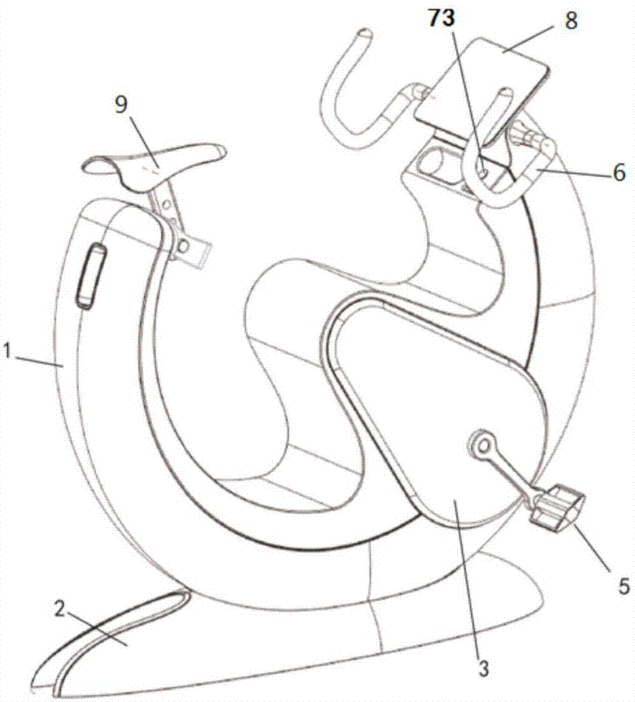 一种利用流体阻尼调节阻力的健身车的制作方法
