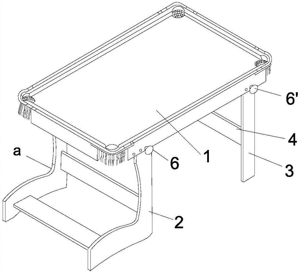 一种折叠式台球桌的制作方法