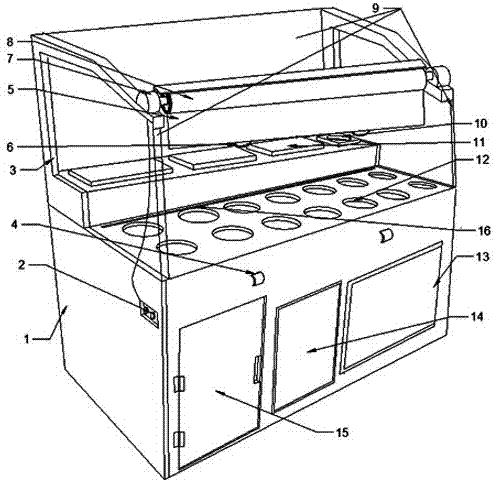 一种火锅店自助调料柜的制作方法