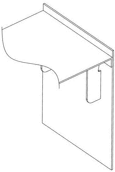 立板用的卡钩结构的制作方法