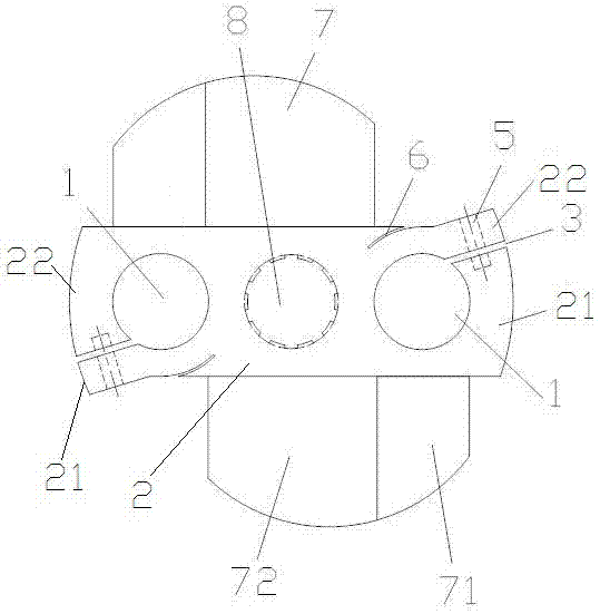 一种压块机水平压轮用连接件的制作方法