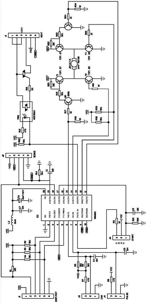 一种扎把机烫头加热控制电路的制作方法