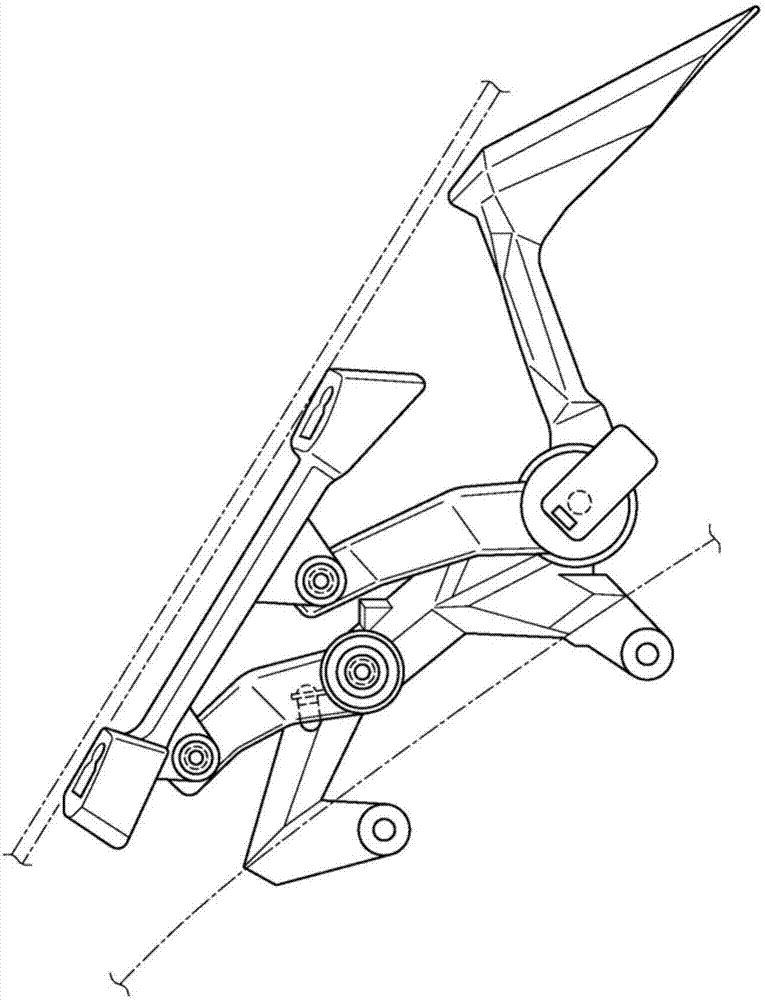 摩托车挡风镜的支撑架构造的制作方法