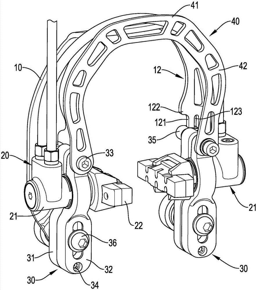 煞车夹器锁固装置的制作方法