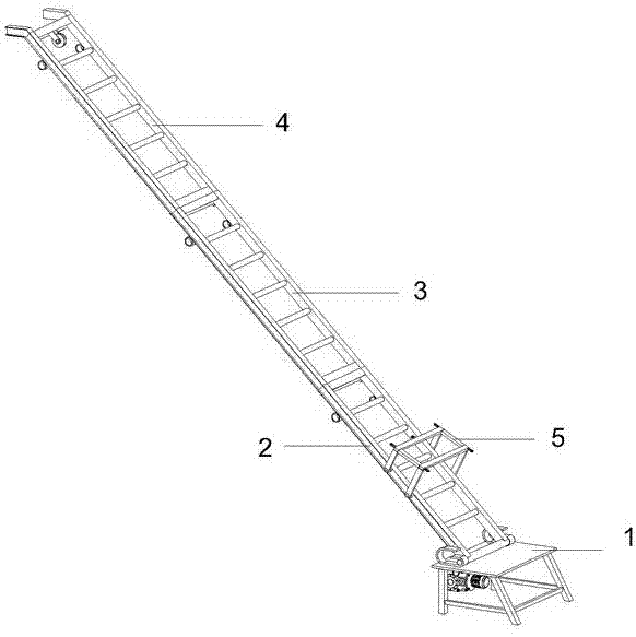 一种组装式边坡爬坡送料装置的制作方法