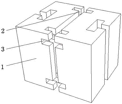 一种环保连接结构方块的制作方法