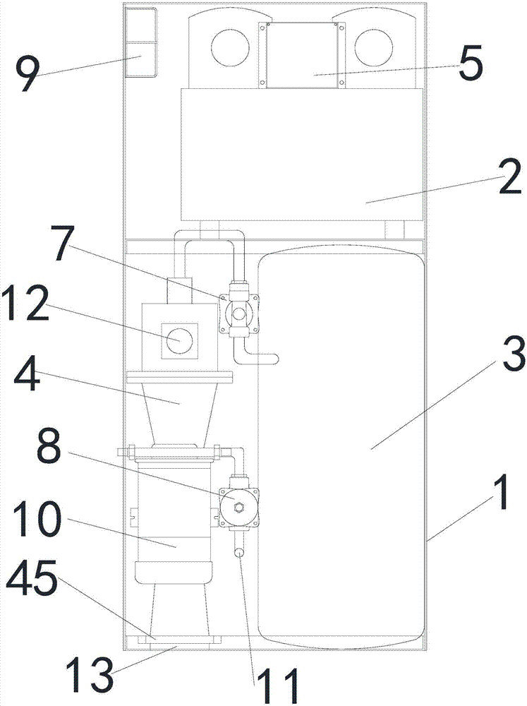 一种气瓶蓄能式真空马桶机箱及具有其的马桶的制作方法