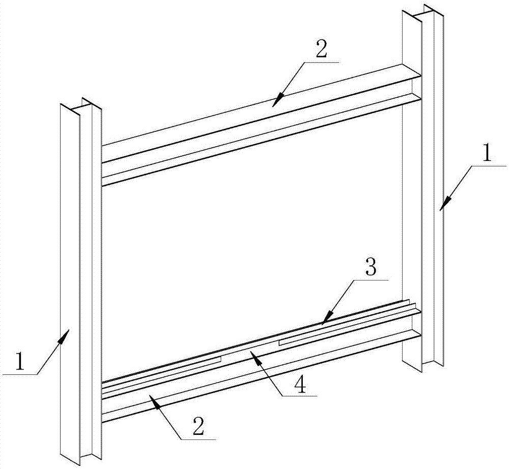 一种钢框架内填模块化轻钢墙体的连接结构的制作方法