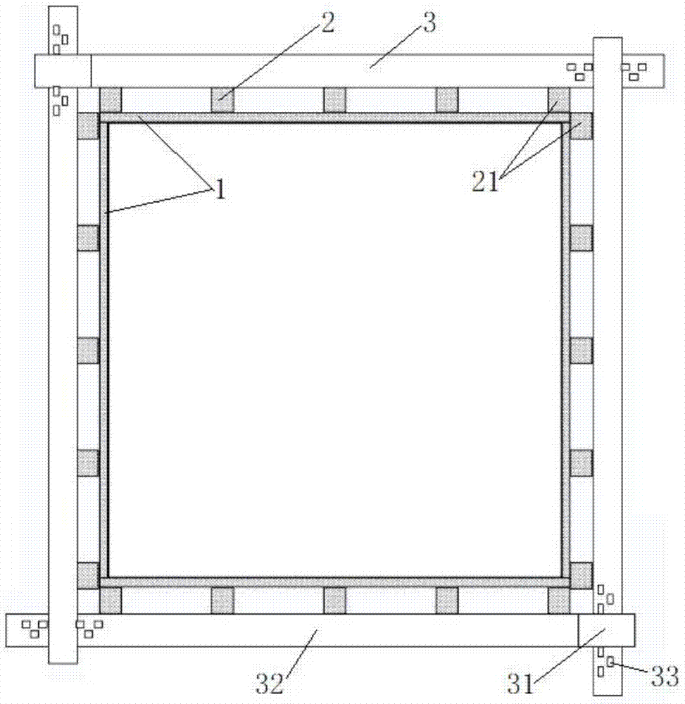 一种立柱浇筑用模板支撑结构的制作方法
