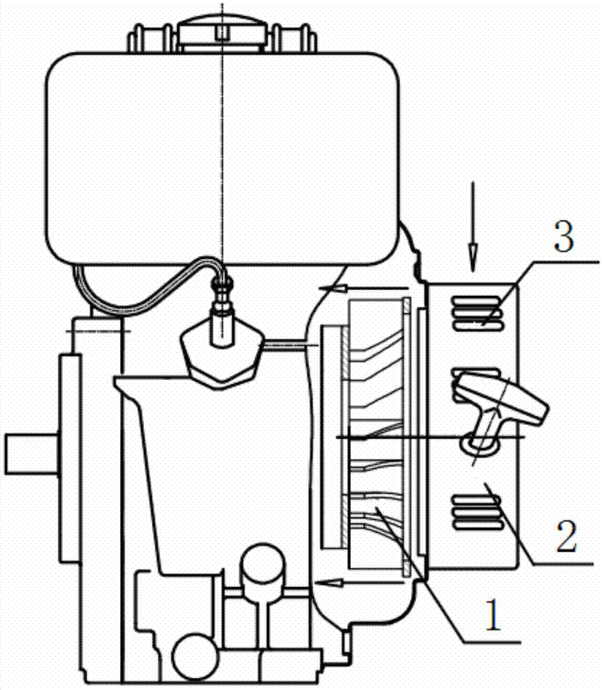 一种风冷柴油机冷却系统的制作方法
