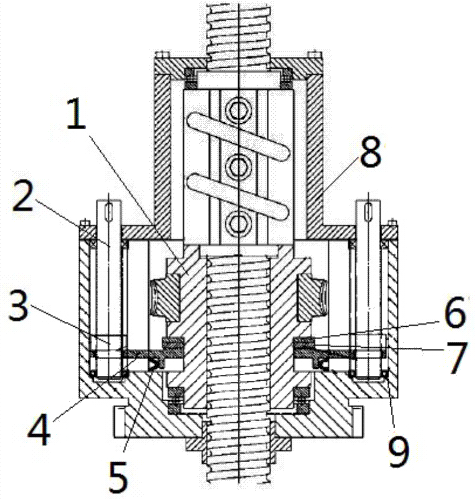 一种滚珠丝杆升降机制动结构的制作方法