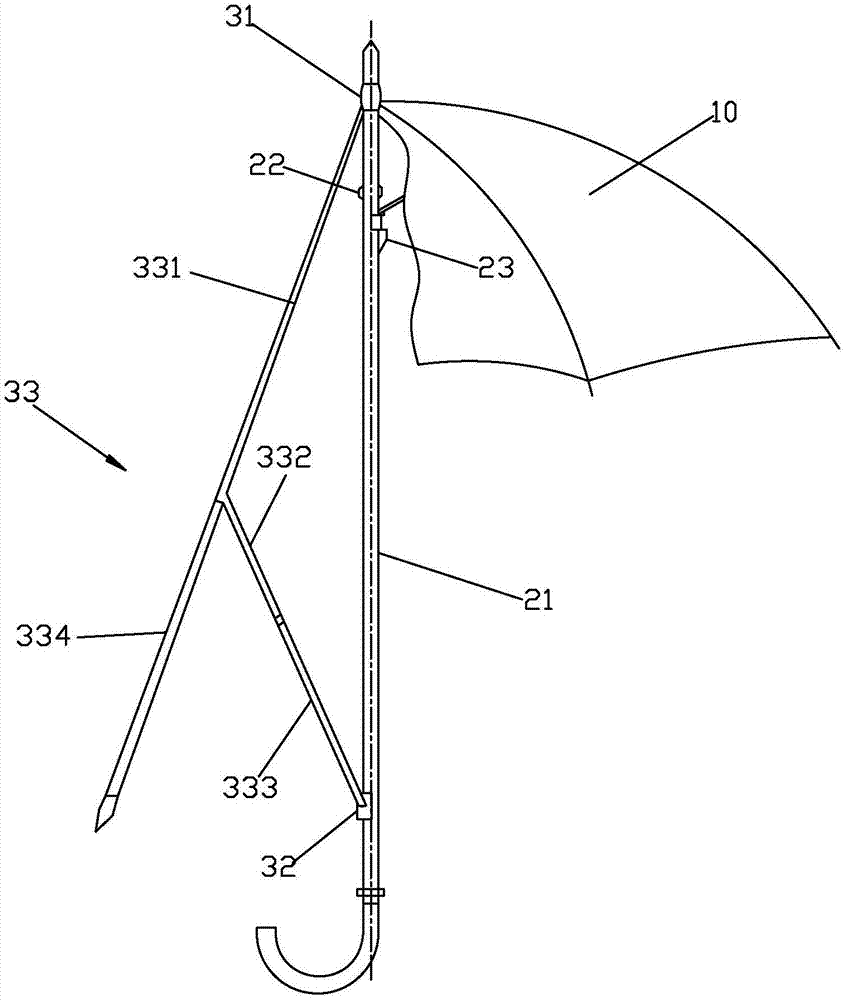雨伞骨架机构及雨伞架杆及其制造方法与流程