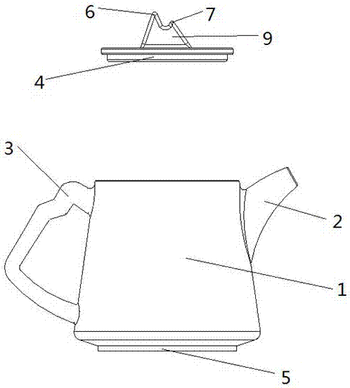 一种改进壶嘴和壶盖结构的茶壶的制作方法