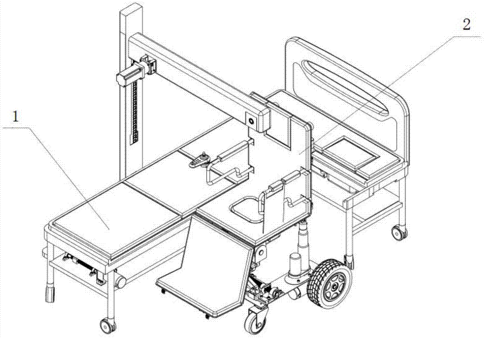 一种多功能轮椅护理床的制作方法
