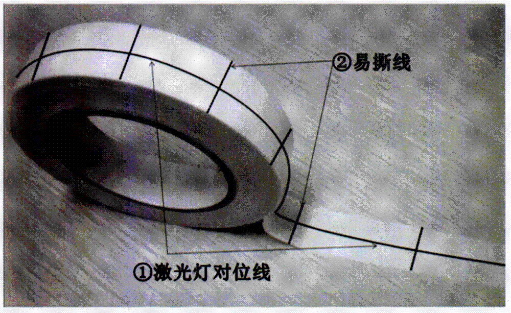 放射治疗定位专用胶布的制作方法