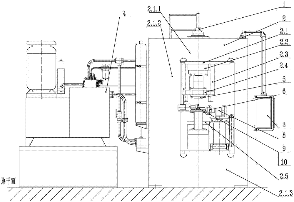 冷态调频调幅轴向成形液压机生产线的制作方法