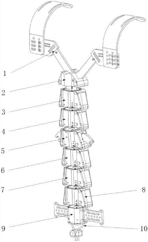 一种仿人体脊柱的外骨骼背部装置的制作方法