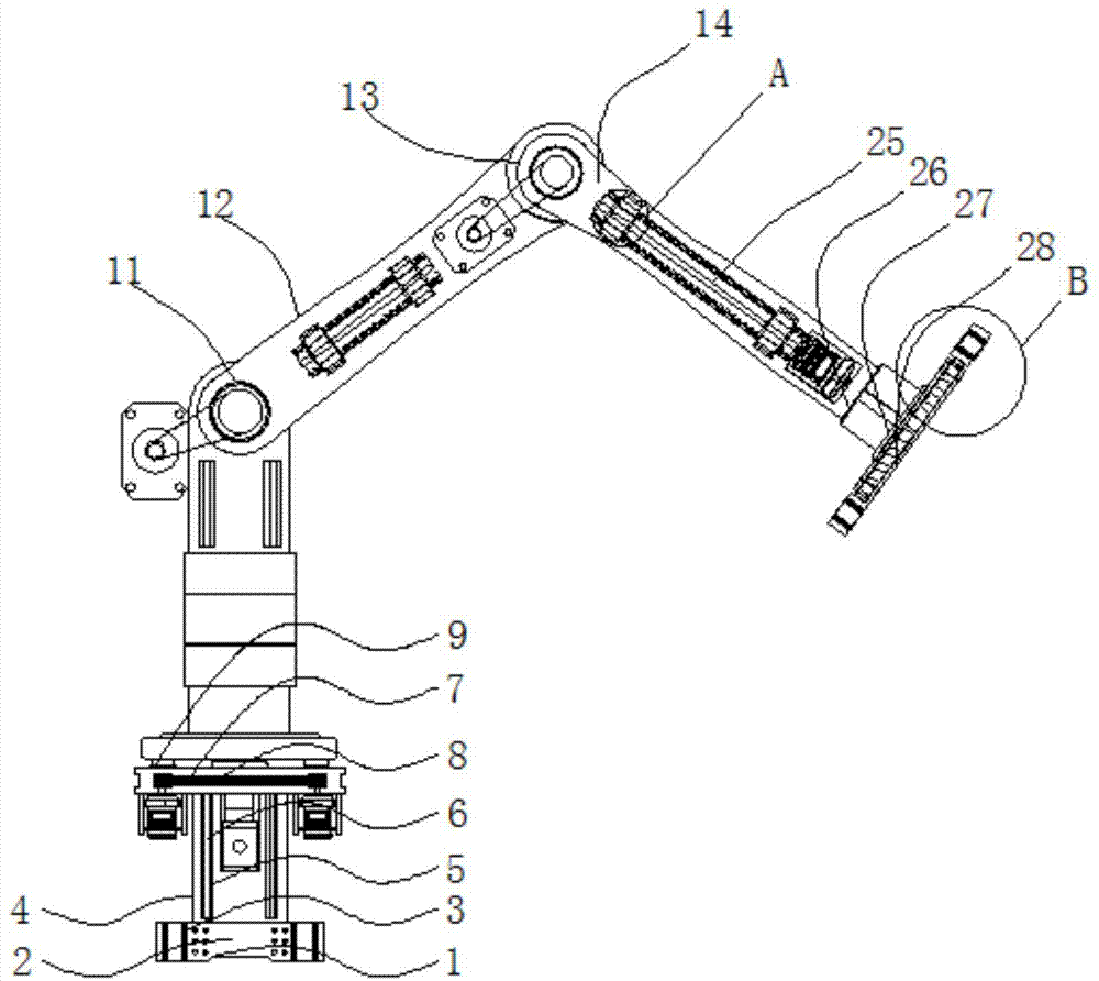 一种工业生产线用可角度转动的多用途机械手臂的制作方法