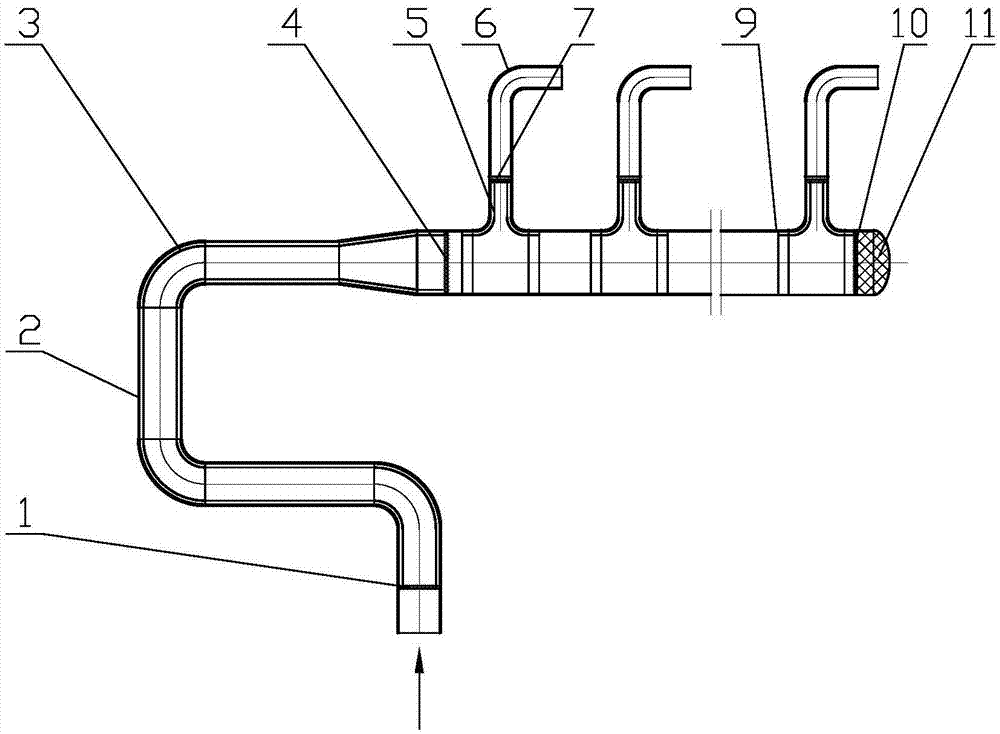 一种炼油制氢转化炉转油线及集合管的制作方法