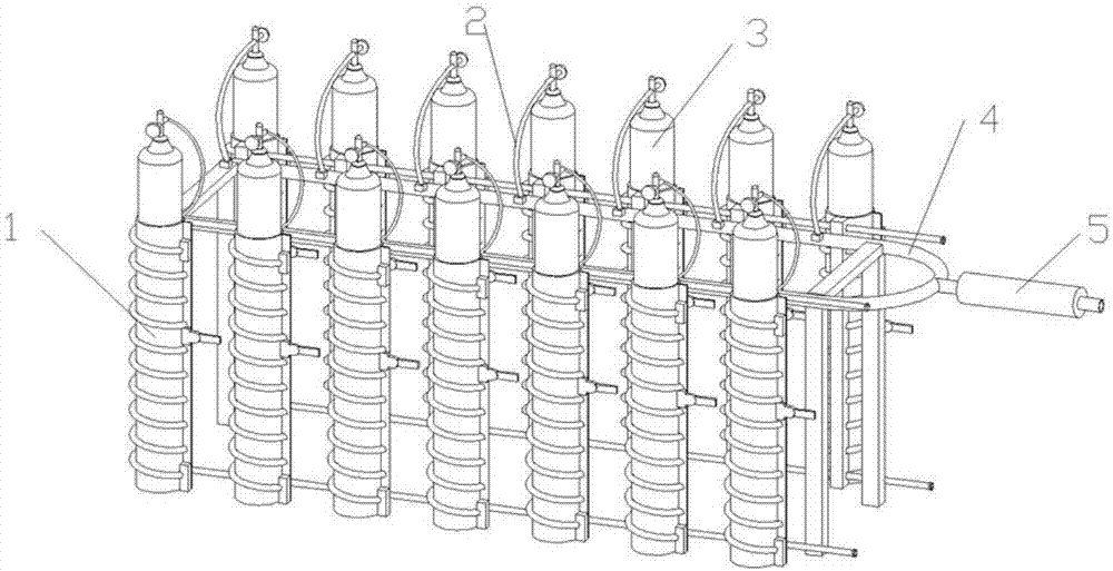 一套生产结热管用氨气供气系统的制作方法