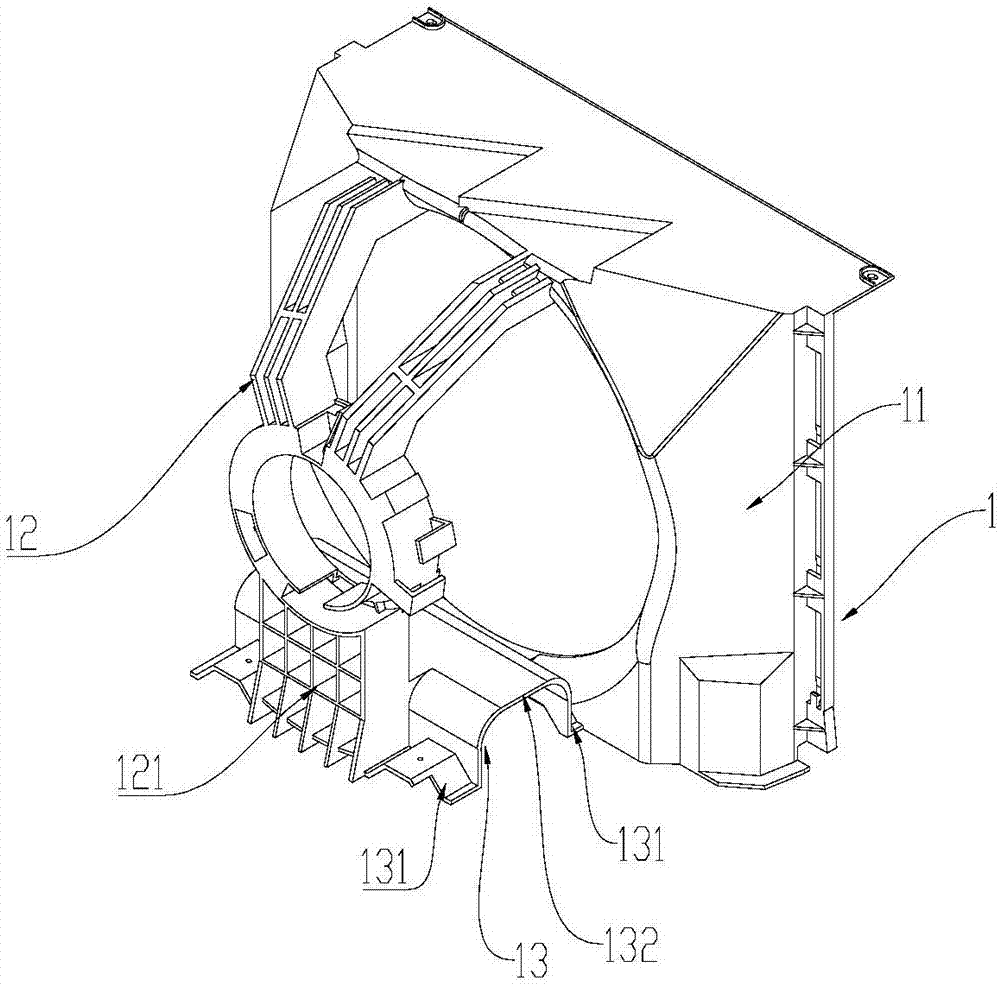 一种窗式空调器后隔板组件及窗式空调器的制作方法