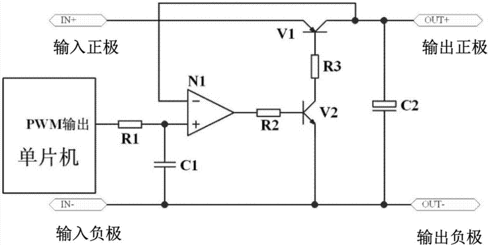 一种输出电压可调的直流稳压电源电路的制作方法