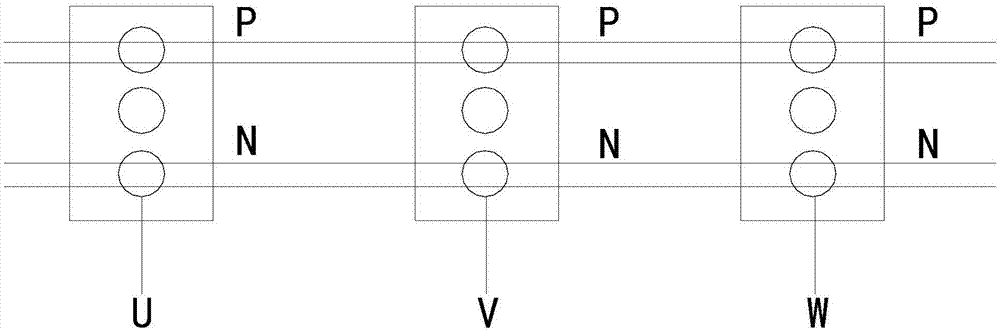 一种变频器的IGBT模块布线结构的制作方法