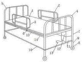 一种实用型医疗病床的制作方法