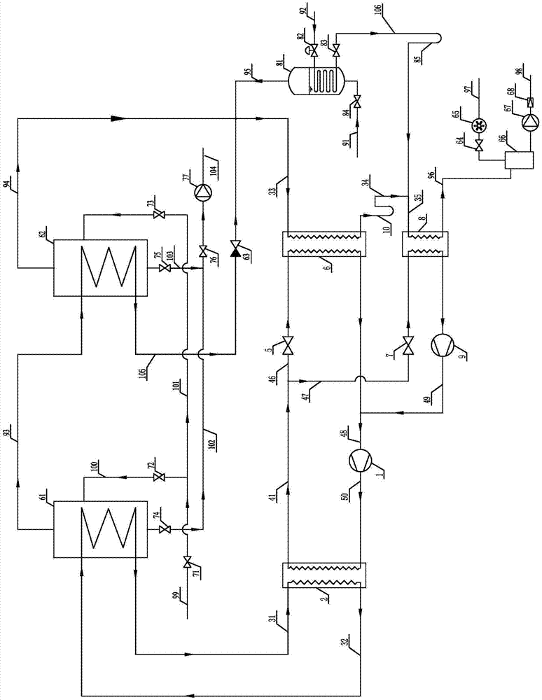 一种双级压缩式热泵双效蒸发浓缩系统的制作方法