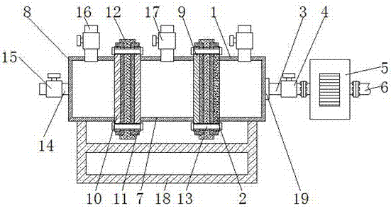 一种基于电子元器件生产用铁氧体浆料过滤器的制作方法