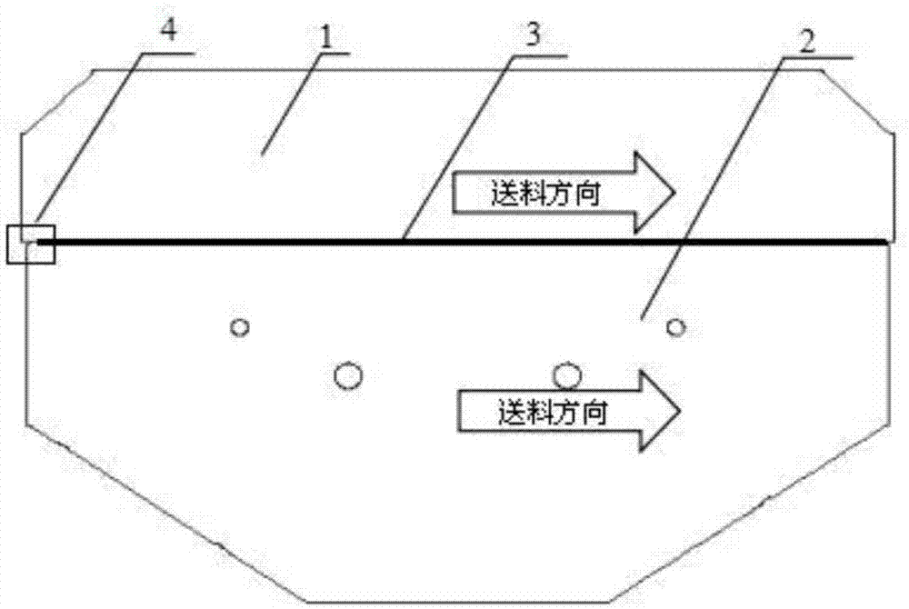 一种在开卷落料模上实现纵向精剪的落料方法与流程