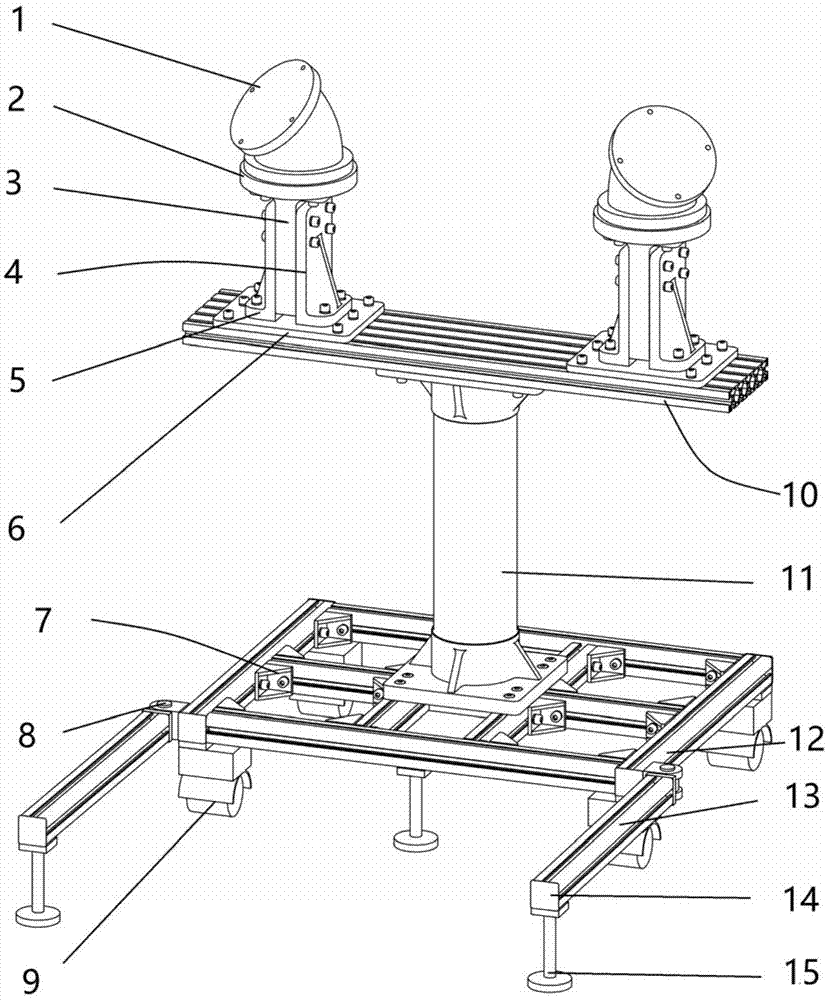 一种可移动式空间可调节双臂机器人底座装置的制作方法