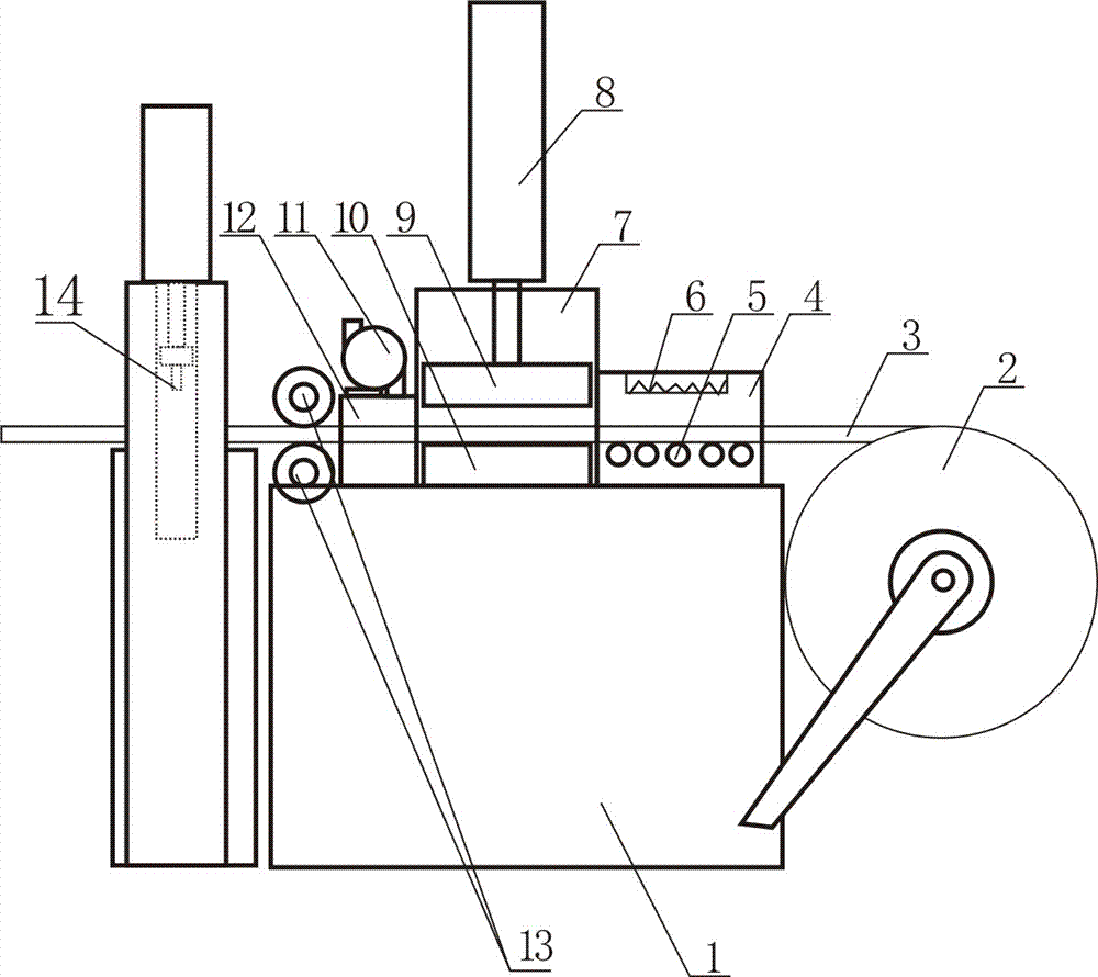分切式三维图案热压型冲压机的制作方法