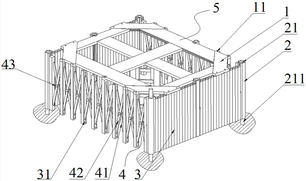 一种多层建筑基坑防护结构的制作方法