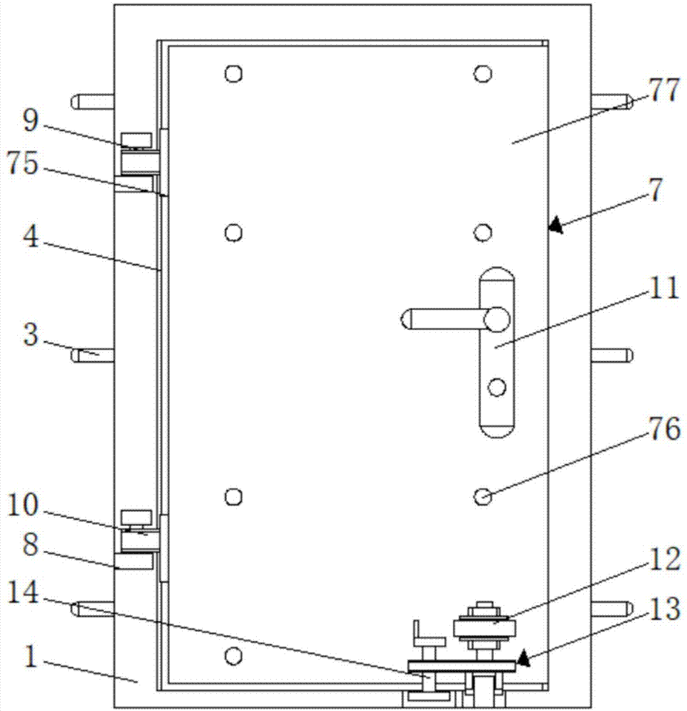 一种家庭用安全门的制作方法