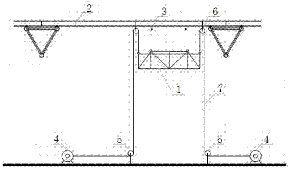 一种用于钢结构金属屋面底板安装的吊篮系统的制作方法