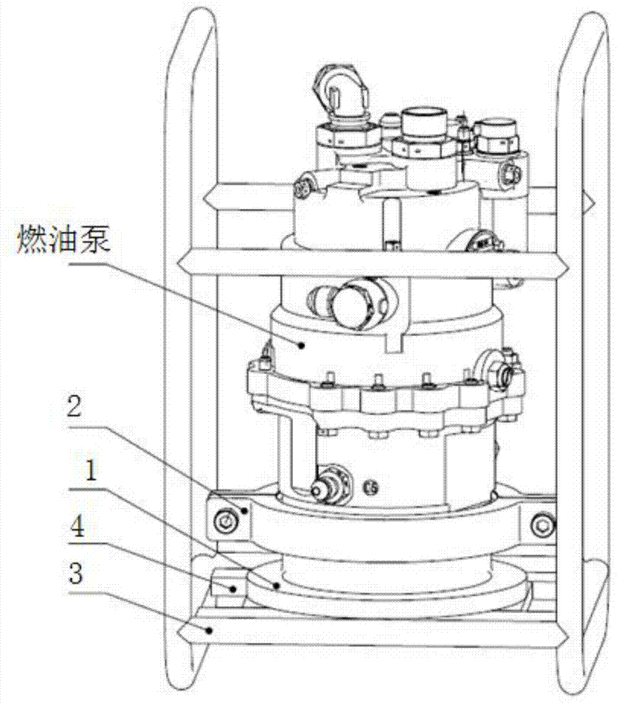 一种发动机燃油泵保护固定装置的制作方法