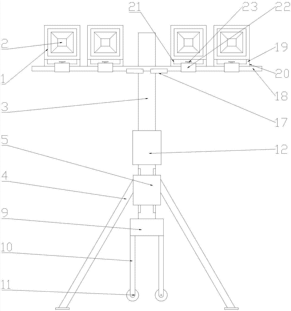 一种LED投光灯的制作方法