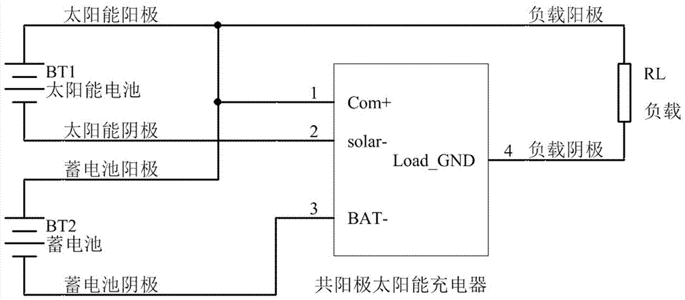 一种基于共阳极充电器的太阳能充电检测电路及检测方法与流程