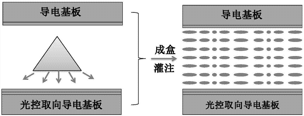 一种单侧取向有源液晶偏振光栅结构及其制备方法与流程