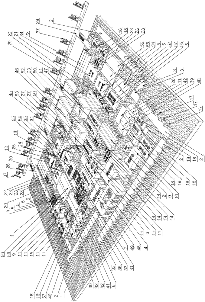 一种船厂布局设计组合模型的制作方法